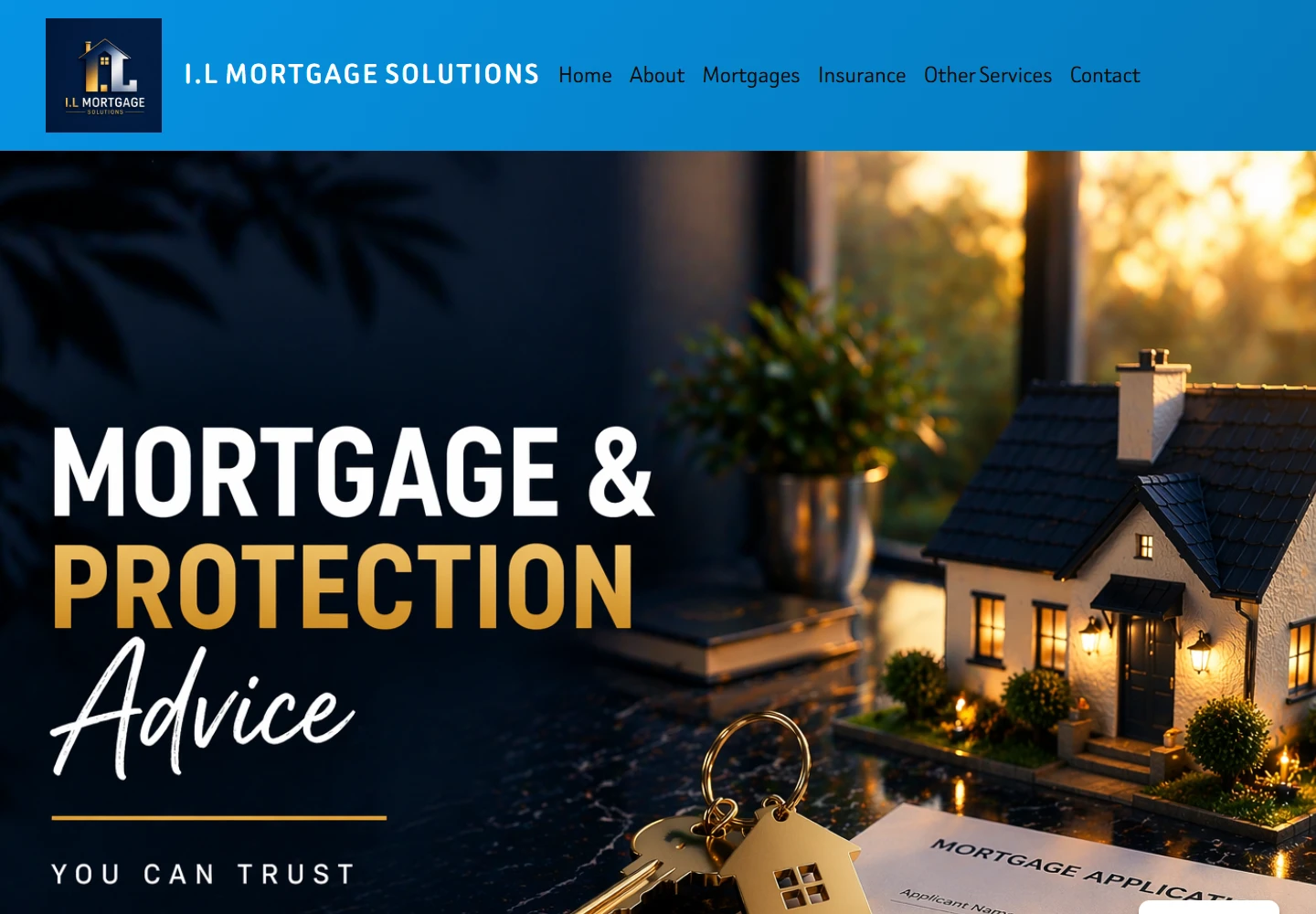 IL Mortgage Solutions website on desktop